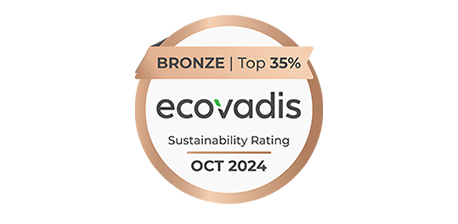 2024年，跻身EcoVadis全球受评企业前35%